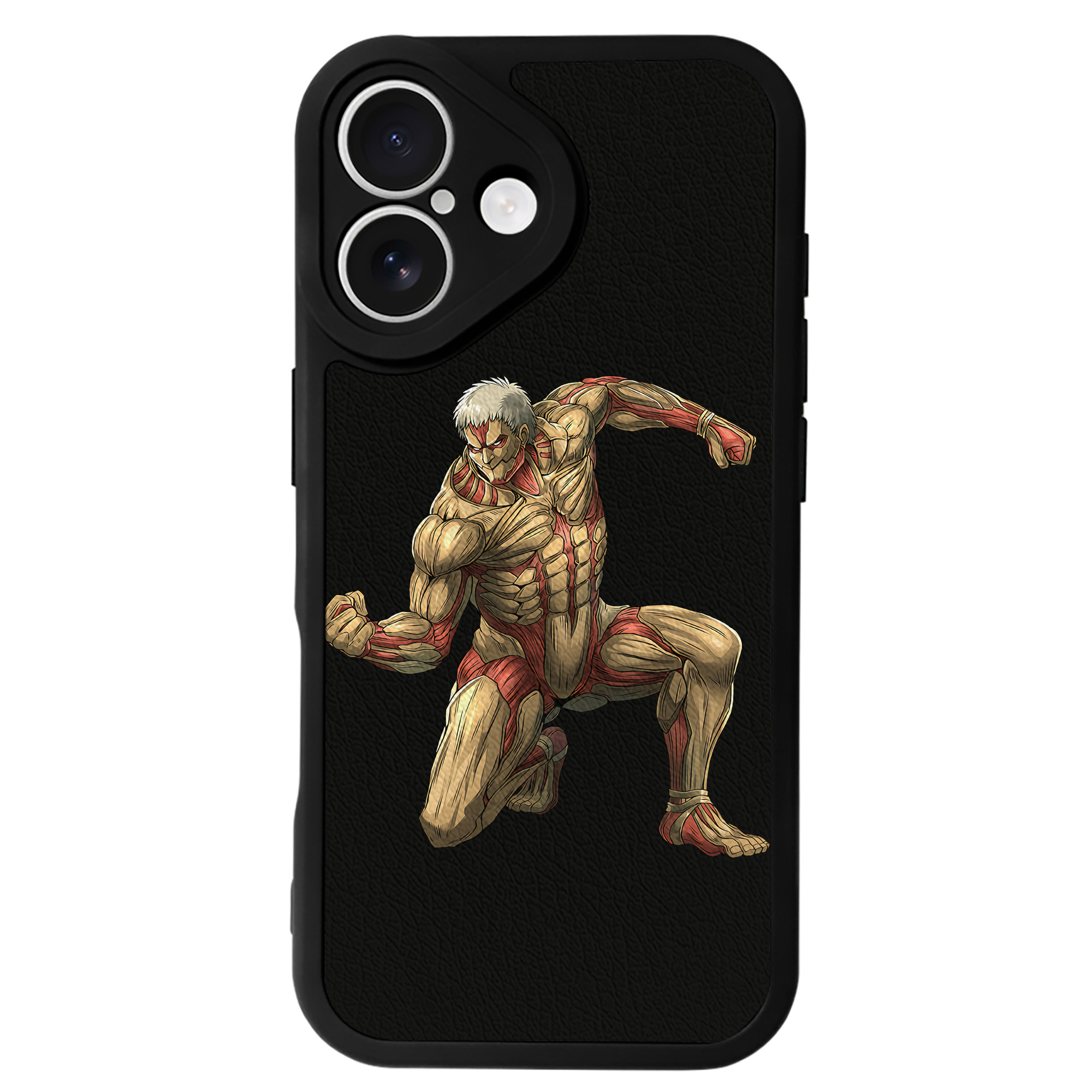 （画像用） 進撃の巨人 Attack on Titan 【iPhone 16シリーズ対応】シリコンスマホケース（レザー調） 材質：シリコン